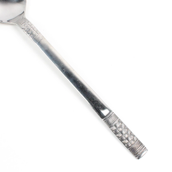 Lot Of 4 Unbranded Stainless Steel Japan Flatware Woven/Basketweave Teaspoons