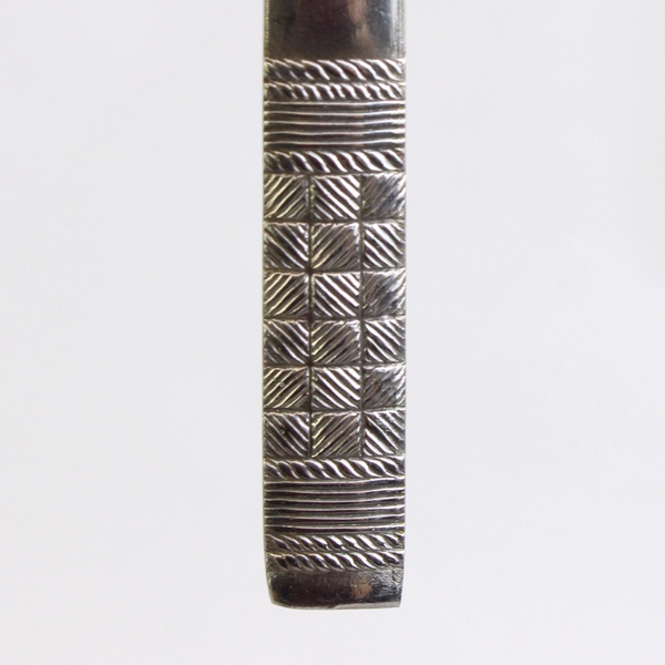 Lot Of 4 Unbranded Stainless Steel Japan Flatware Woven/Basketweave Forks