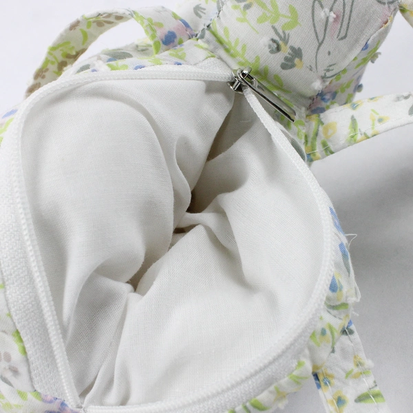 Nicewear Clothing Co. Floral Patterned Bunny Rabbit Pouch Purse