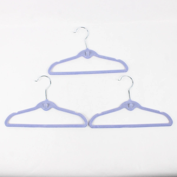 Lot of 6 Children's Felt Clothes Hangers Pink Purple White