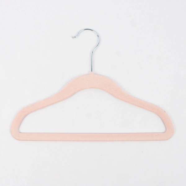 Lot of 6 Children's Felt Clothes Hangers Pink Purple White