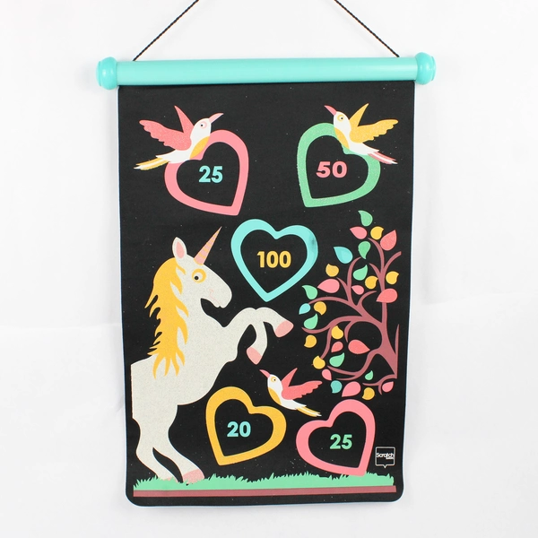 Scratch Europe Two-Sided Unicorn Magnetic Dart Board Game