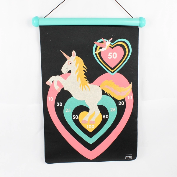 Scratch Europe Two-Sided Unicorn Magnetic Dart Board Game