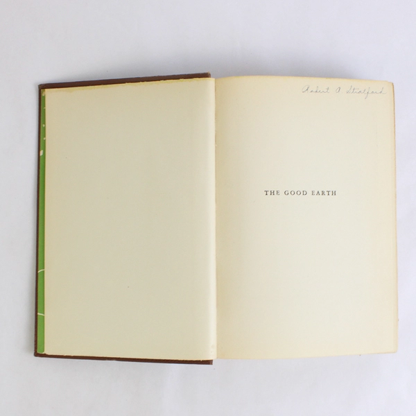 The Good Earth by Pearl S. Buck 1935 Printing Hardcover Grosset & Dunlap