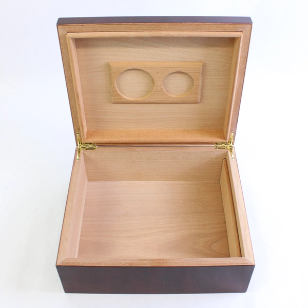 Vintage Cedar Cigar Humidor No Hygrometer or Humidifier Cherry Color