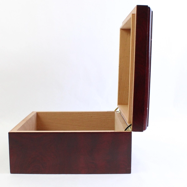 Vintage Cedar Cigar Humidor No Hygrometer or Humidifier Cherry Color
