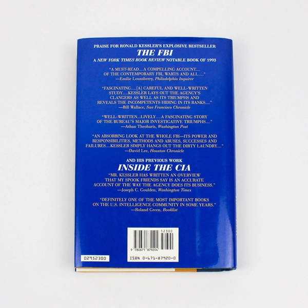 Inside the White House by Ronald Kessler 1995 HC DJ Johnson to Clinton