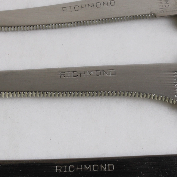 3 Piece Richmond Gourmet Knife Set Stainless Steel Blades Original Box