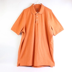 The Foundry Solid Orange Cotton Blend Polo Shirt Men's Size 2XLT