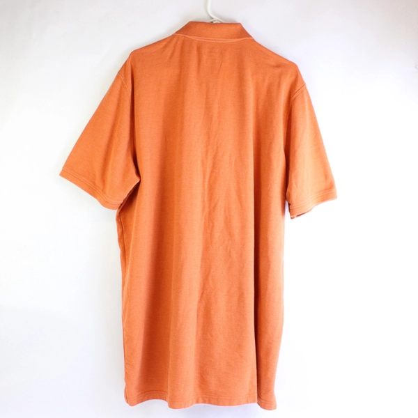 The Foundry Solid Orange Cotton Blend Polo Shirt Men's Size 2XLT