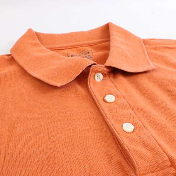 The Foundry Solid Orange Cotton Blend Polo Shirt Men's Size 2XLT