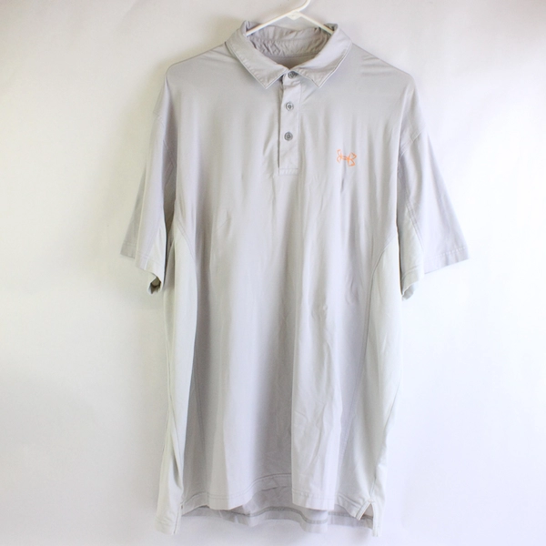 Under Armour HeatGear Off-White Activewear Polo Men's Size 2XL