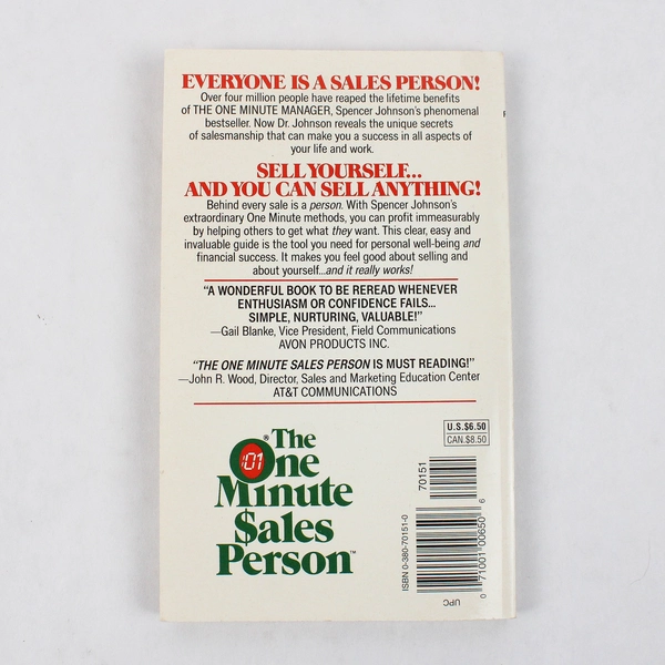 The One Minute Sales Person, Spencer Johnson SC 1984