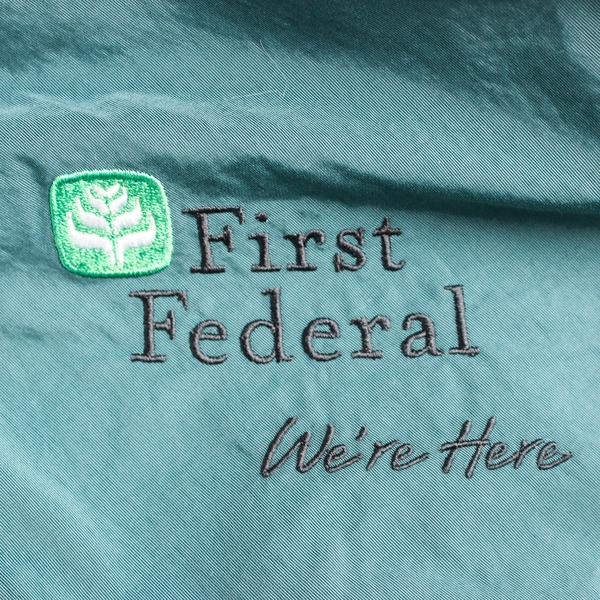 Port Authority First Federal Forest Green/Black Travel Blanket 48" x 58"