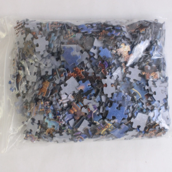 Dowdle Folk Art Puzzle "A Wicked Good Time" Skaters in Central Park 1000 Pc