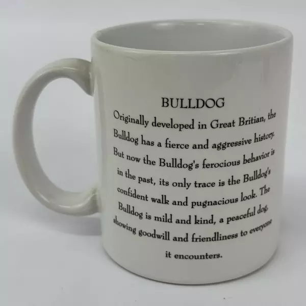 1992 XPRES Bulldog Coffee Tea Ceramic Mug by Photographer Michael Skott