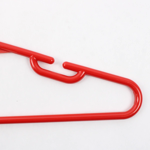 Lot of 10 Red Plastic Children's Clothes Hangers Shirts and Bottoms