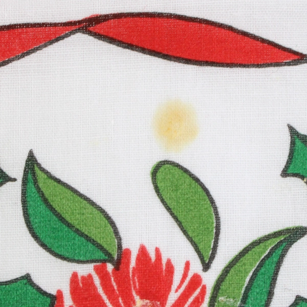 Set Of 12 Lintex Co Christmas Chrysanthemum Cloth Napkins 17"x17" Flawed