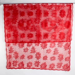 Sultan's Lines Heirloom Red Lace Holiday Tablecloth 60" x 90"