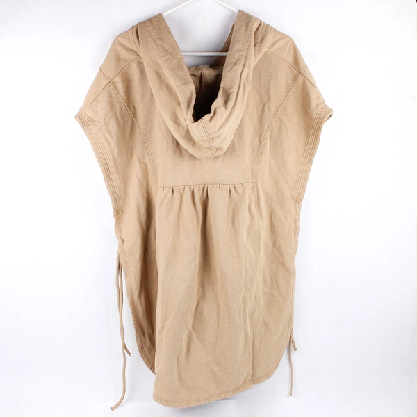 Pilcro Beige Sleeveless Open-Sides Hoodie Women's Size 2XS/XS