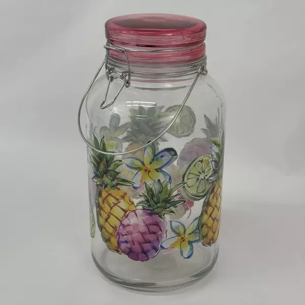 Mainstays 1 Gallon Sun Tea Cold Drink Dispenser Pineapple Pattern