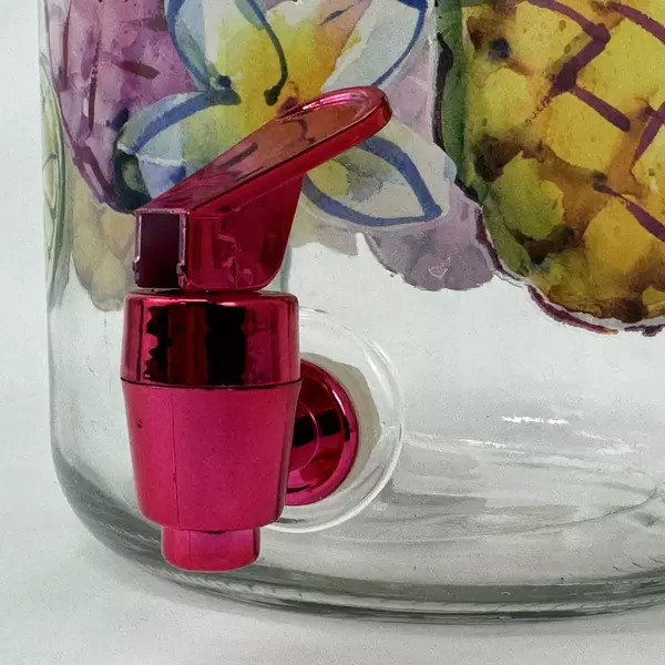 Mainstays 1 Gallon Sun Tea Cold Drink Dispenser Pineapple Pattern