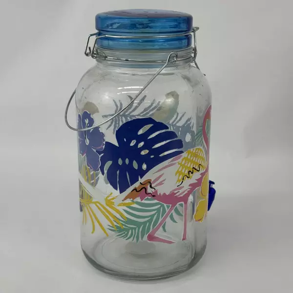 Mainstays 1 Gallon Sun Tea Cold Drink Dispenser Flamingo Pattern