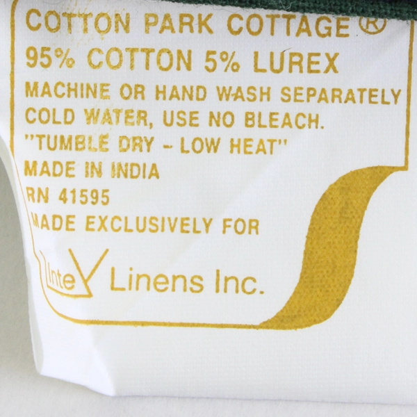 Cotton Park Cottage Green and Blue Christmas Table 72" Runner