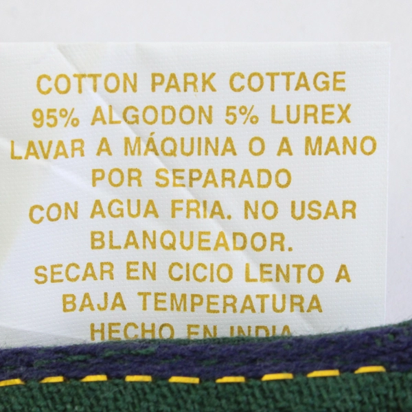 Cotton Park Cottage Green and Blue Christmas Table 72" Runner