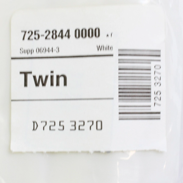 White Vinyl Zippered Mattress Cover Twin Bed Size (39" x 75" x 7") Unopened