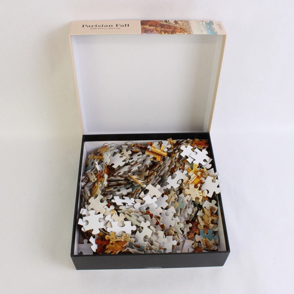 Galison "Parisian Fall" 500 Piece Jigsaw Puzzle 20" x 20" Paris Eifel Tower