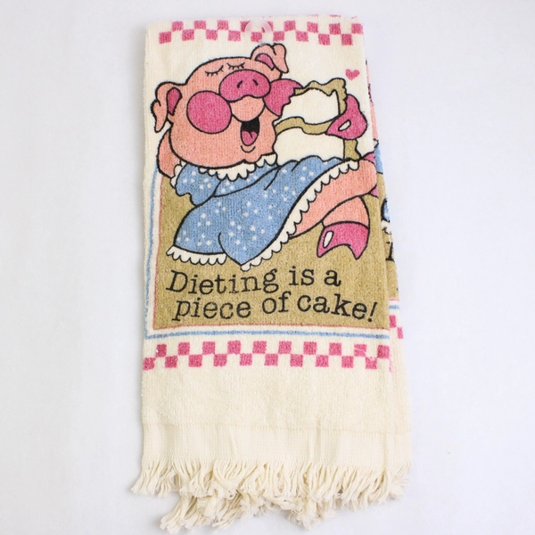 Kitchen Innovations Dish Towel w/ 2 Dish Cloth Set Eat Out Pigs