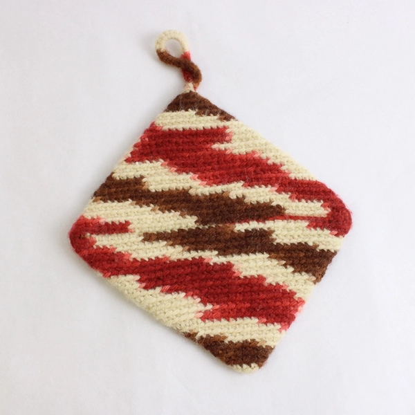 Lot Of 3 Handmade Crochet Pot Holder/Soft Trivet Multicolor Square