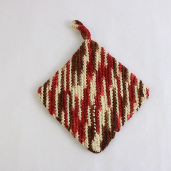 Lot Of 3 Handmade Crochet Pot Holder/Soft Trivet Multicolor Square