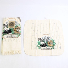 Cannon Friends Of Nature Dish Towel And Dish Cloth Set Preserve The Wildlife NWT