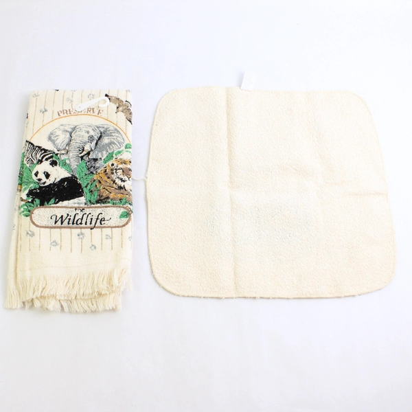 Cannon Friends Of Nature Dish Towel And Dish Cloth Set Preserve The Wildlife NWT
