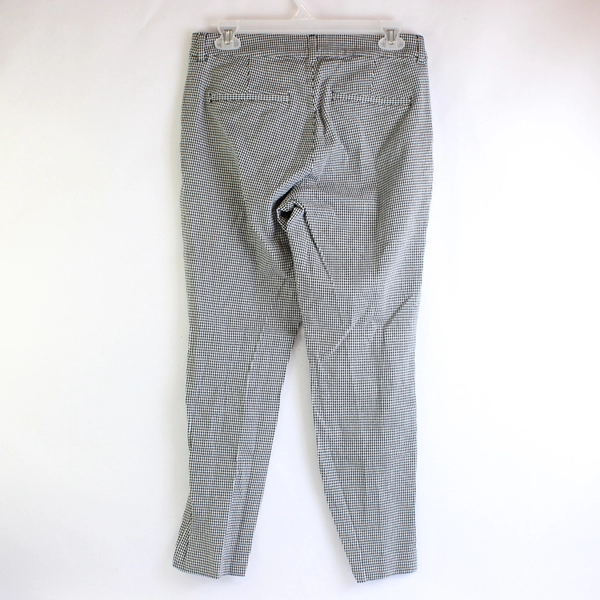 Old Navy Pixie Black & White Houndstooth High Rise Ankle Pants Women's Sz 8 Med