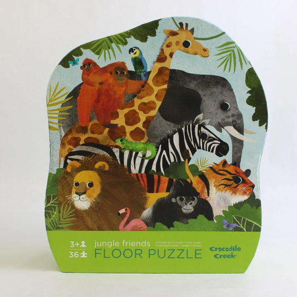 Crocodile Creek Jungle Friends 36-Piece Jigsaw Floor Puzzle