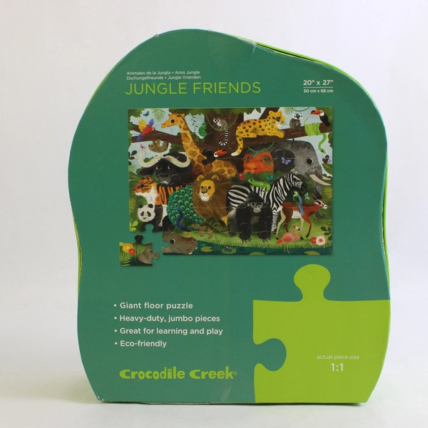 Crocodile Creek Jungle Friends 36-Piece Jigsaw Floor Puzzle
