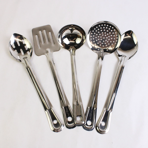 Set Of 5 Unbranded Stainless Steel Basic Kitchen Utensils