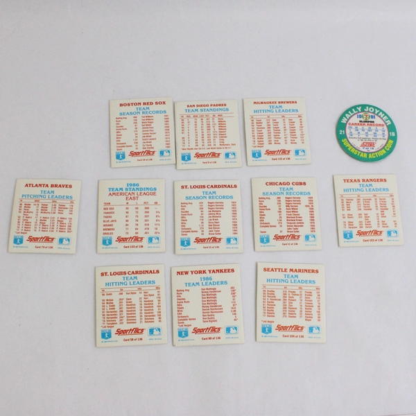1980-1990s Baseball Stickers & Reflector Card Inserts