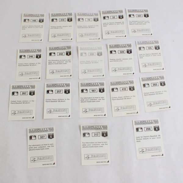 1980-1990s Baseball Stickers & Reflector Card Inserts