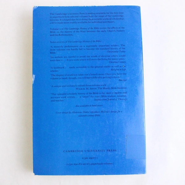 The Cambridge History of the Bible Volume 2 1976 Paperback Ex-Library Book