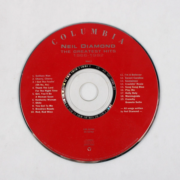 Neil Diamond Greatest Hits 1966-1992 CD Disc 1 Only