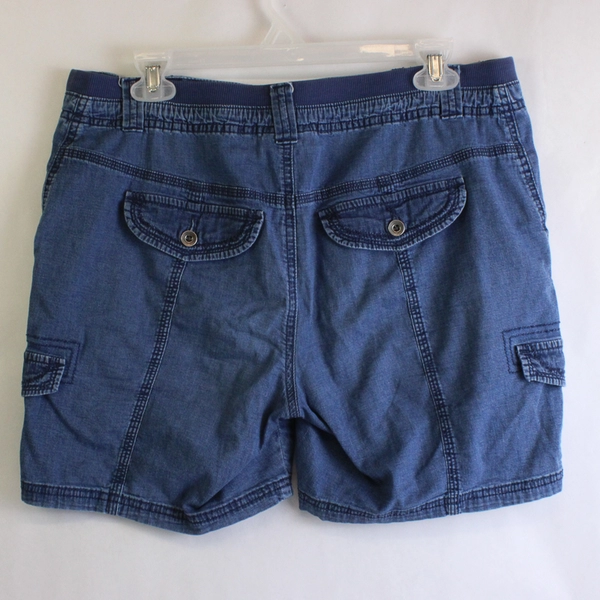 Style & Co. Medium Wash Denim Cargo Shorts Women's Size 8