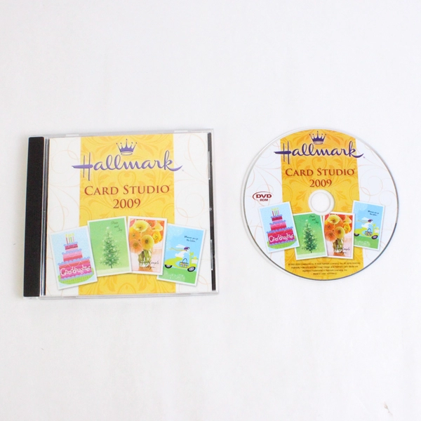 Lot of 2 Hallmark Card Studio Software DVDs 2009 & 2011 for Windows XP or Vista