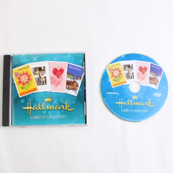 Lot of 2 Hallmark Card Studio Software DVDs 2009 & 2011 for Windows XP or Vista