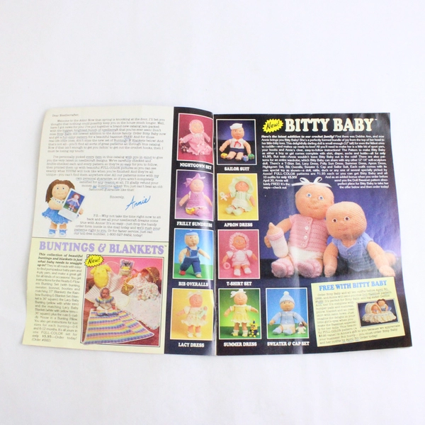 Vintage Annie’s Attic Needlecraft Catalog Bitty Baby & Outfits 1986 Number 18