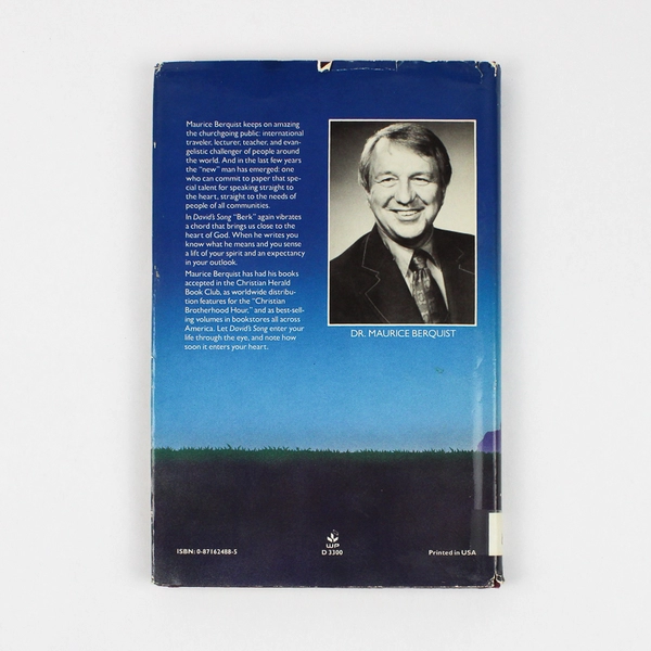 David's Song Amazing Secret of Psalm 23 by Maurice Berquist 1988 HC DJ Ex-Lib