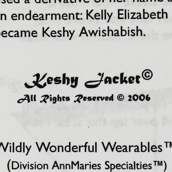 Wildly Wonderful Wearables Sewing Pattern Keshy Jacket #0031